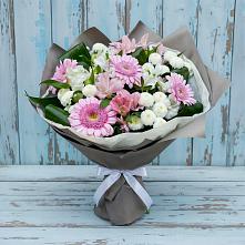 Букет цветов из:  Герберы, Альстромерии и Хризантемы в Вешкайме