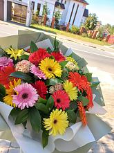 Букет цветов из:  Герберы #REPLACE_PRED# Вешкайме