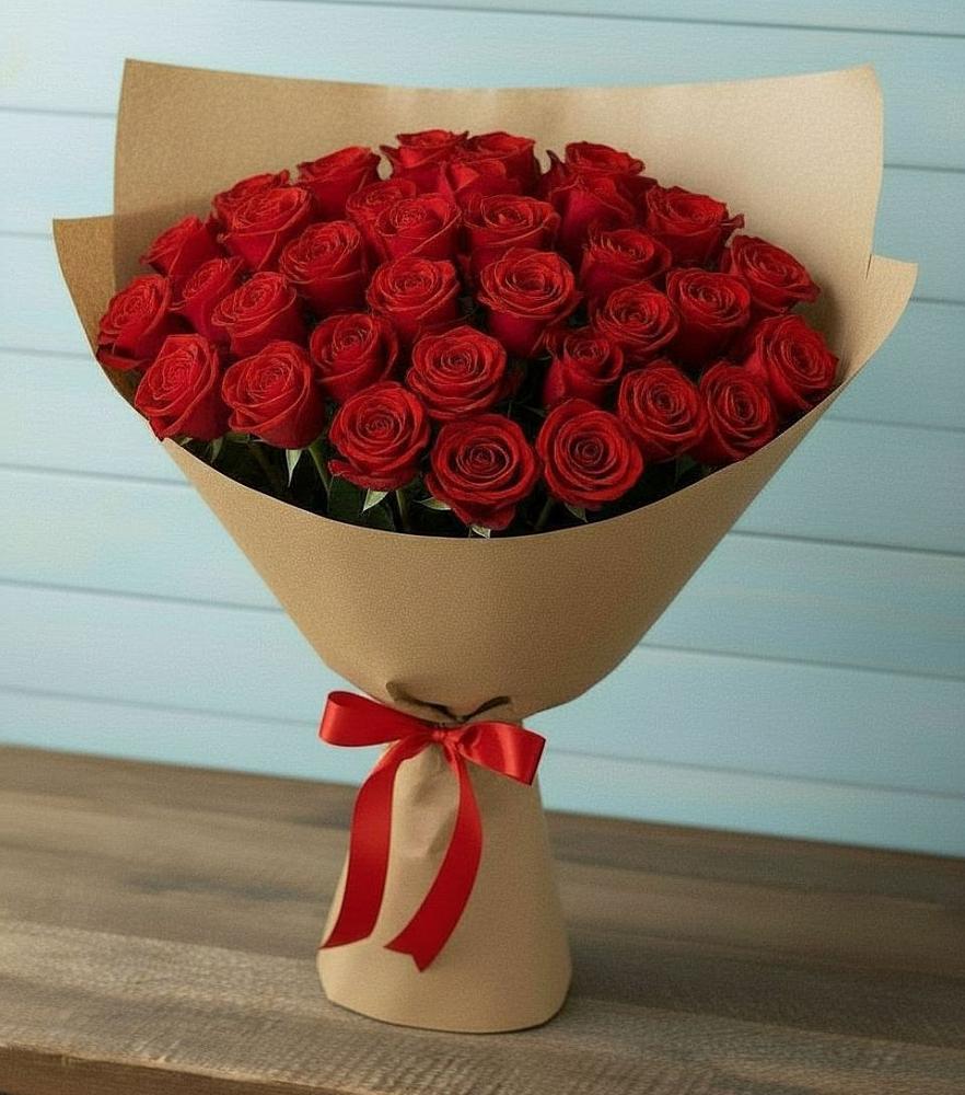 Букет Красные розы Милано в Вешкайме