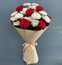 Букет цветов из:  Розы и Хризантемы в Вешкайме
