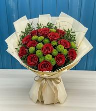 Букет цветов из:  Розы и Хризантемы в Вешкайме