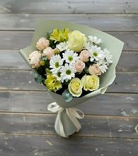 Букет цветов из:  Альстромерии, Розы и Хризантемы в Вешкайме