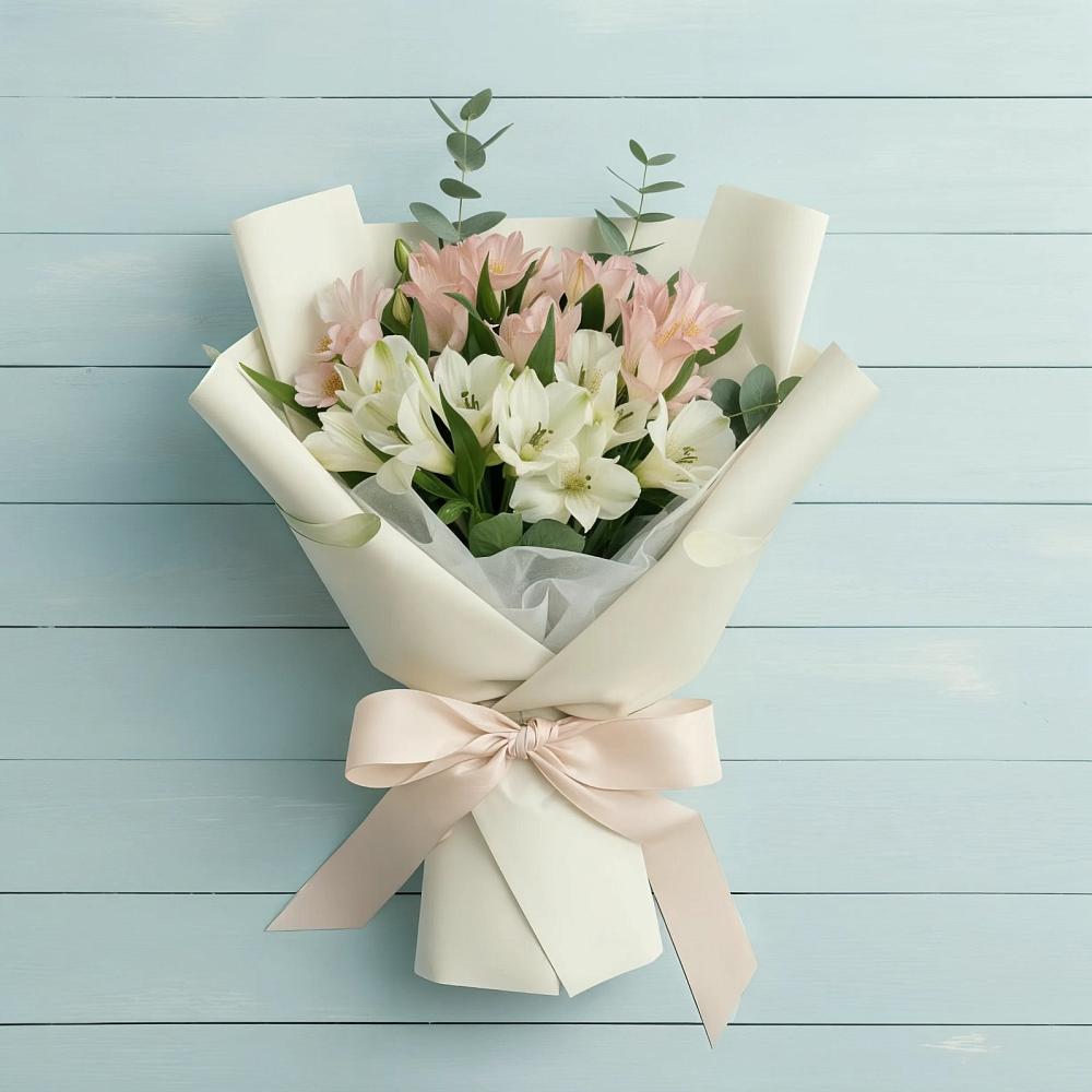 Букет цветов из: Альстромерии в Вешкайме