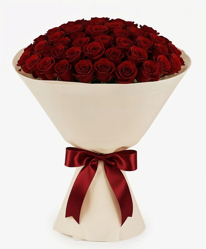 Букет 101 Бордовая роза Блэк Бакарра в Вешкайме