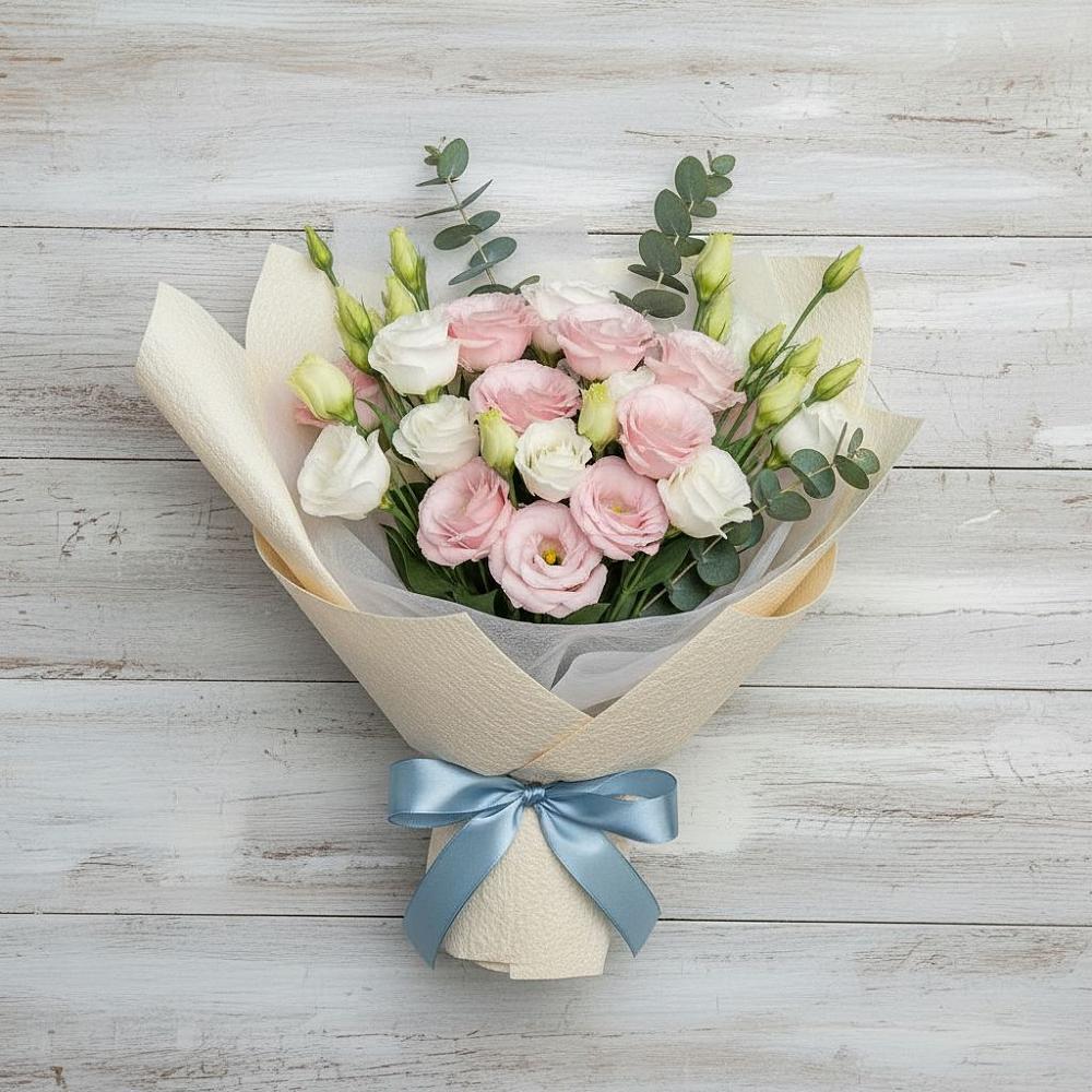 Букет цветов из: Лизиантусы в Вешкайме